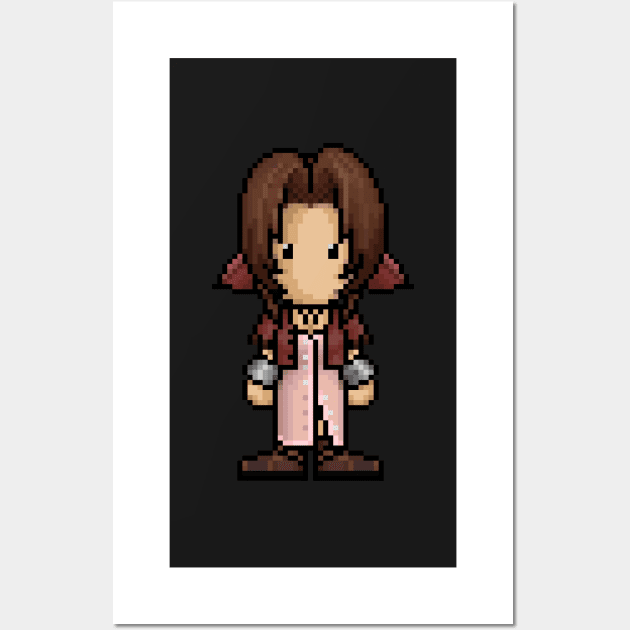 FF7 Advent Children Aerith Wall Art by PixelKnight